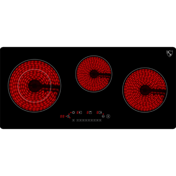 K&H 3 Zonen Glaskeramikkochfeld 75cm Elektro Autark rahmenlos C5404