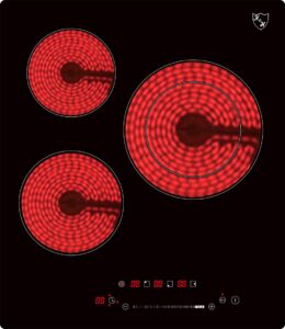 3 Zonen SLIDER Control Glaskeramikkochfeld rahmenlos 45cm Elektro