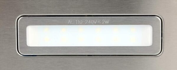K&H® 60cm Dunstabzugshaube, Unterbauhaube, LED, 200 m³/h, Energieklasse C, Metall-Fettfilter Edelstahl UH01-60CS – Bild 6