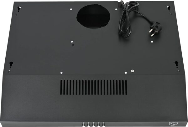 K&H® 60cm Dunstabzugshaube, Unterbauhaube, LED, 200 m³/h, Energieklasse C, Metall-Fettfilter Schwarz UH01-60C-B – Bild 4