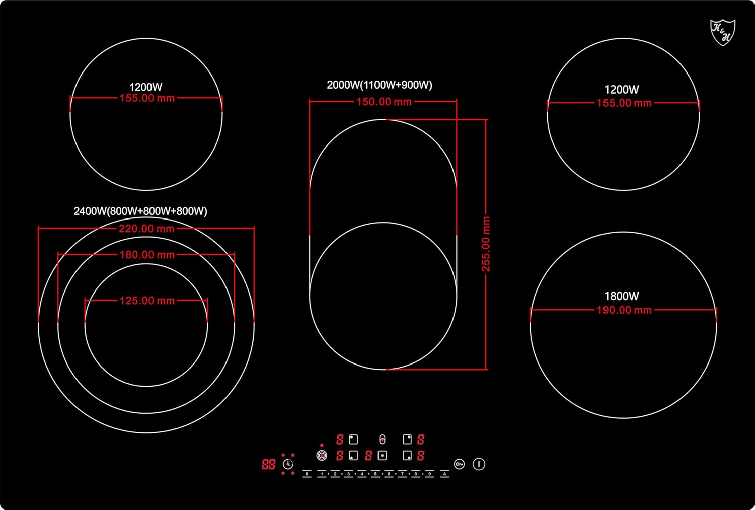 K&H® Glaskeramikkochfeld NC-8608 – Bild 3