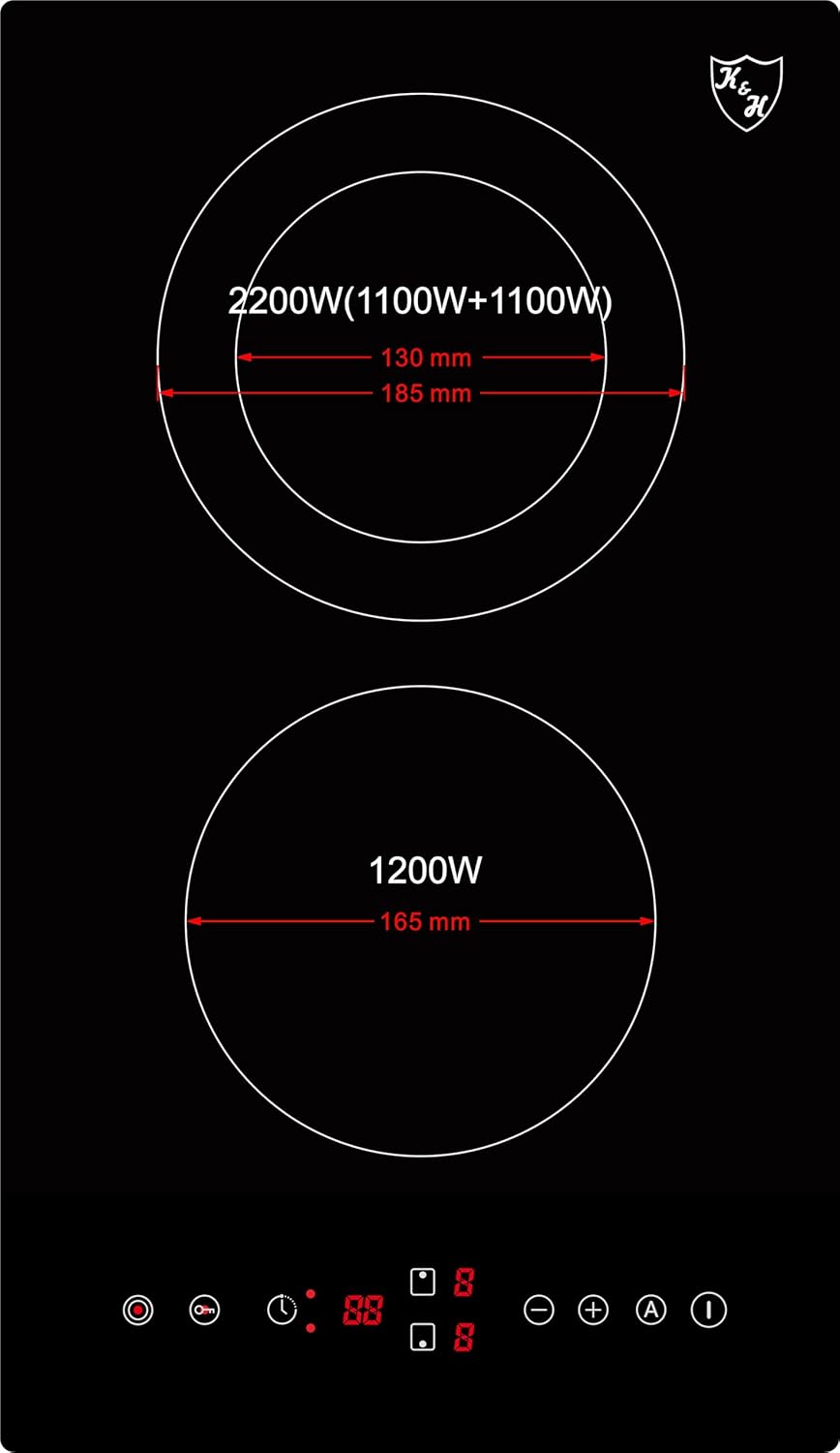 K&H Domino Glaskeramikkochfeld VCPM-3403 – Bild 5