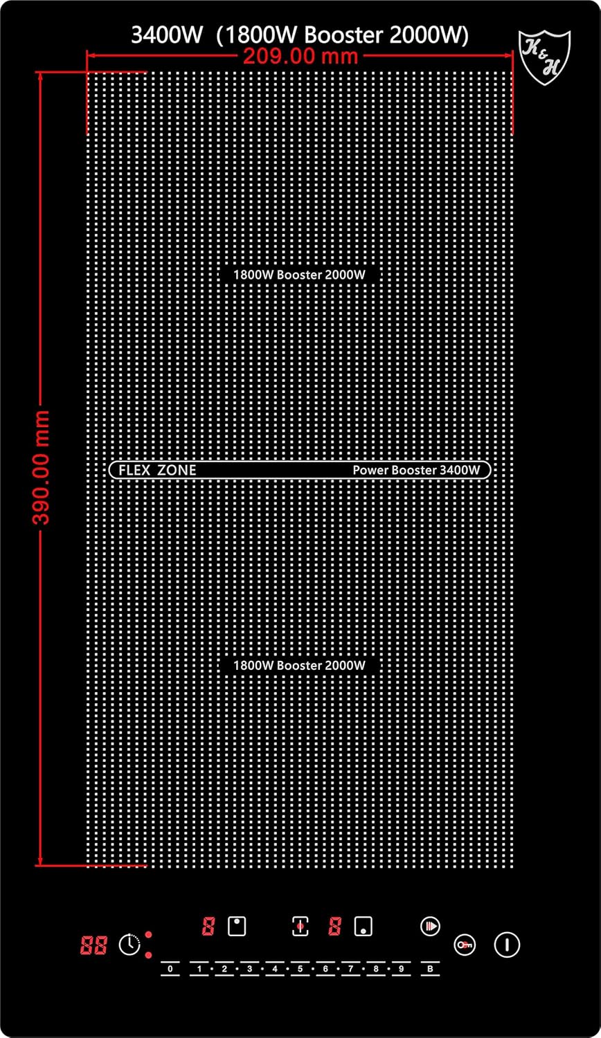 K&H Induktionskochfeld Domino 30-IN-3400FLX – Bild 4