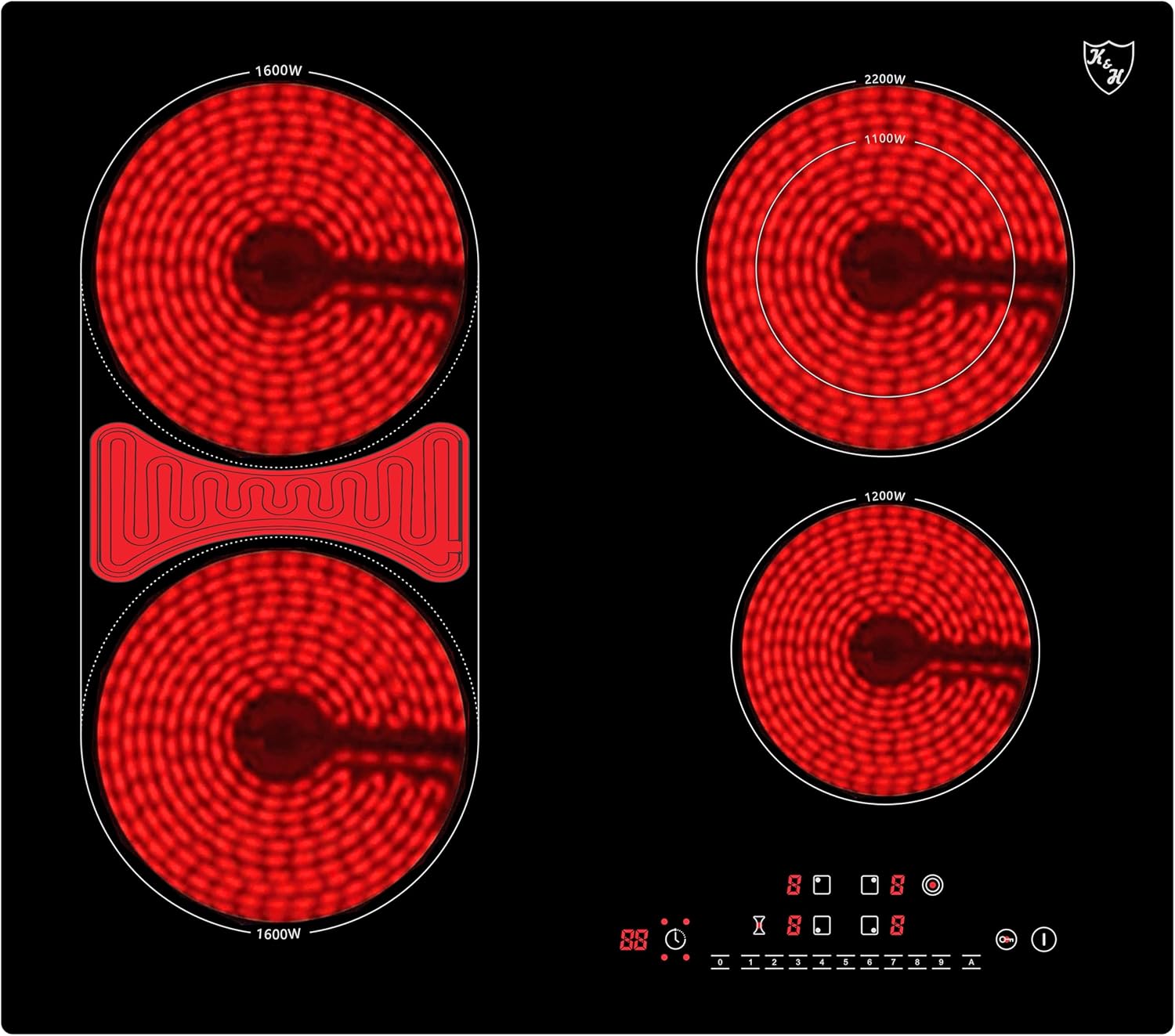 K&H Glaskeramikkochfeld NCD-7207D – Bild 2
