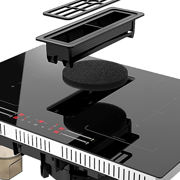 K&H Induktionskochfeld mit Dunstabzug (668 cbm/h), DD77-IN7204FLX [4 ZONEN FLEX]