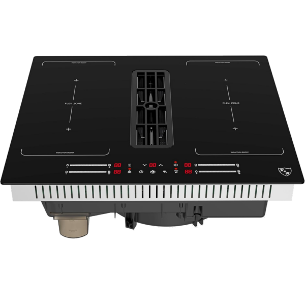 K&H Induktionskochfeld mit Dunstabzug - DD60-IN7204FLX