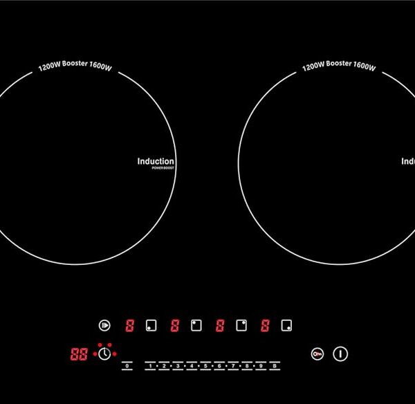 K&H 4 Zonen 90cm Induktionskochfeld Autark Eingebaut S90-IN-6000
